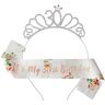 Nv Wang Verjaardagskristallen tiara, verjaardagskroon, sjerp, 30e verjaardag, kroon, diadeem, tiara voor vrouwen, verjaardagscadeau, verjaardagsdecoratie, accessoires