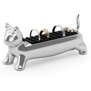 Umbra Ali Cat Metalen Ringenhouder, Decoratieve Sieradenhouder voor Ringen, Chroom Umbra Ali Cat Metalen Ringenhouder, Decoratieve Sieradenhouder voor Ringen, Chroom