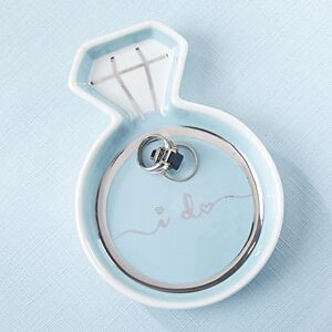 Kate Aspen "I Do" diamanten ring snuisterijschotel, sieradenhouder/catchall keramisch cadeau, perfect voor bruidsdouche en feest, één maat Kate Aspen "I Do" diamanten ring snuisterijschotel, sieradenhouder/catchall keramisch cadeau, perfect voor bruidsdouche en feest, één maat