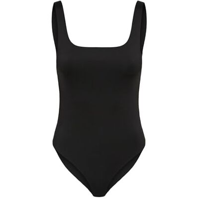PIECES Pcadina Strap Bodystocking Body voor dames, zwart, XS PIECES Pcadina Strap Bodystocking Body voor dames, zwart, XS