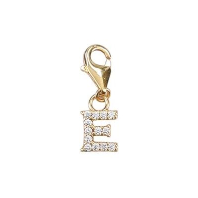Depesche 11785-010 Bedels Express yourself hanger voor kettingen en armbanden, letter E, verguld, als klein geschenk Depesche 11785-010 Bedels Express yourself hanger voor kettingen en armbanden, letter E, verguld, als klein geschenk