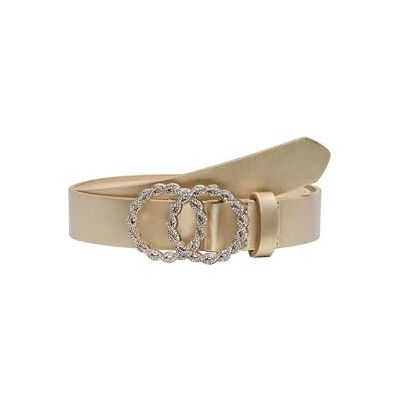ONLY Onlemily Rasmi PU Glitter Jeans Belt Acc, Gold, Numeric_85 Dames, Kleur: goud., numeric_85 ONLY Onlemily Rasmi PU Glitter Jeans Belt Acc, Gold, Numeric_85 Dames, Kleur: goud., numeric_85