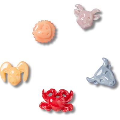 Crocs Unisex Elevated Animals 5-pack schoenbedels, één maat, Meerkleurig, Eén maat Crocs Unisex Elevated Animals 5-pack schoenbedels, één maat, Meerkleurig, Eén maat