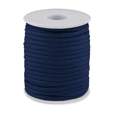 cyclingcolors 1 * Polypropyleen touw 4 mm 25 m armband hanger sieraden ketting laat stear kant riem decoratie naaien, donkerblauw cyclingcolors 1 * Polypropyleen touw 4 mm 25 m armband hanger sieraden ketting laat stear kant riem decoratie naaien, donkerblauw