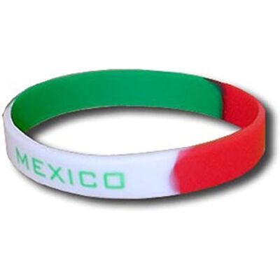 Supportershop Mexico armband silicone voetbal, groen, v: eenheidsmaat (maat fabrikant: maat One sizeque) Supportershop Mexico armband silicone voetbal, groen, v: eenheidsmaat (maat fabrikant: maat One sizeque)