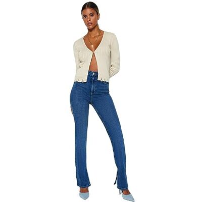 Trendyol dames Jeans Vrouw Hoge Taille Flare Jeans Trendyol dames Jeans Vrouw Hoge Taille Flare Jeans
