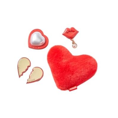 Crocs Unisex rode Valentines 5 Pack schoen bedels, één maat, Meerkleurig, Eén maat Crocs Unisex rode Valentines 5 Pack schoen bedels, één maat, Meerkleurig, Eén maat