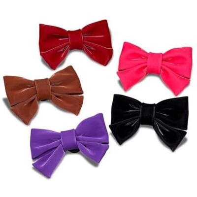 Crocs Solid Romantic Bow 5-pack, decoratieve bedels voor schoenen, uniseks, volwassenen, meerkleurig, eenheidsmaat Crocs Solid Romantic Bow 5-pack, decoratieve bedels voor schoenen, uniseks, volwassenen, meerkleurig, eenheidsmaat