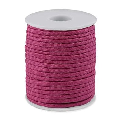 cyclingcolors 1 * polypropyleen touw 4 mm 25 m armband hanger sieraden halsketting lass lace riem decoratie naaien, roze mauve cyclingcolors 1 * polypropyleen touw 4 mm 25 m armband hanger sieraden halsketting lass lace riem decoratie naaien, roze mauve