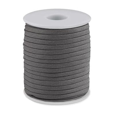 cyclingcolors 1 x polypropyleen touw 4 mm 25 m armband hanger sieraden halsketting lass lace riem decoratie naaien, grijs cyclingcolors 1 x polypropyleen touw 4 mm 25 m armband hanger sieraden halsketting lass lace riem decoratie naaien, grijs