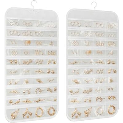 DonYeco 1 Pack Opknoping Sieraden Organizer, 80-Pocket Sieraden Organizer Opknoping, voor Sieraden Oorbel Ketting Armband Ring Opslag Reizen Houder DonYeco 1 Pack Opknoping Sieraden Organizer, 80-Pocket Sieraden Organizer Opknoping, voor Sieraden Oorbel Ketting Armband Ring Opslag Reizen Houder