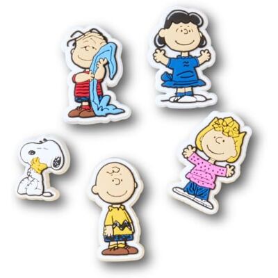 Crocs Unisex Peanuts III-5 Pack schoen bedels, veelkleurig, één maat, Meerkleurig, Eén maat Crocs Unisex Peanuts III-5 Pack schoen bedels, veelkleurig, één maat, Meerkleurig, Eén maat