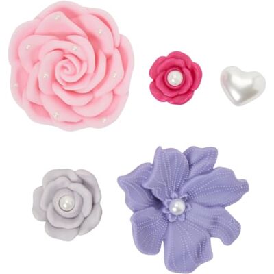 Crocs Unisex Boho Flowers 5 Pack schoenhangers, meerkleurig, Meerkleurig, Eén Maat Crocs Unisex Boho Flowers 5 Pack schoenhangers, meerkleurig, Meerkleurig, Eén Maat