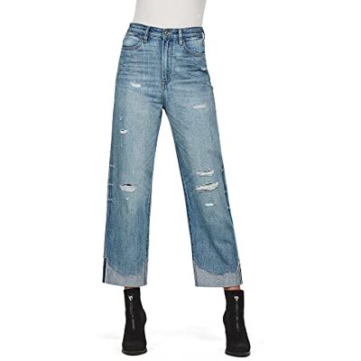 G-STAR RAW G-STAR dames Jeans Tedie Ultra High Straight Turn Up Raw Edge Ankle Jeans G-STAR RAW G-STAR dames Jeans Tedie Ultra High Straight Turn Up Raw Edge Ankle Jeans
