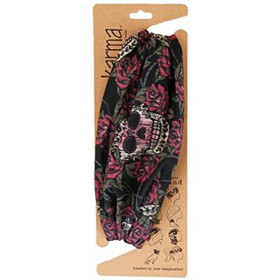 Karma Gifts Brede hoofdband, Sugar Skull Karma Gifts Brede hoofdband, Sugar Skull