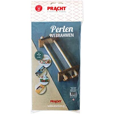 Pracht Creatives Hobby 3331-035 Kralenweefraam van hout, voor het rijgen van kralen, met handleiding, voor het weven van vriendschapsarmbandjes en armbanden Pracht Creatives Hobby 3331-035 Kralenweefraam van hout, voor het rijgen van kralen, met handleiding, voor het weven van vriendschapsarmbandjes en armbanden