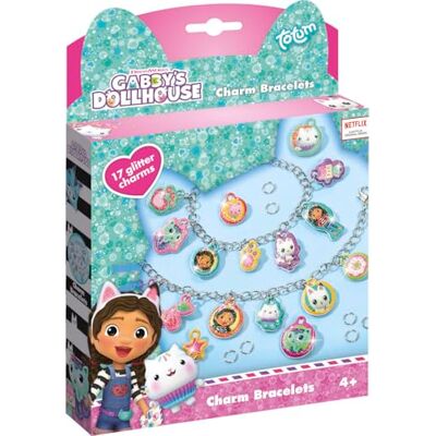 Totum TM ESSENTIALS Gabby's Puffy hanger, armband, kindersieraden, glitterstickers, armband om te knutselen, voor meisjes en jongens, kleuren: paars, roze, turquoise, geel. Totum TM ESSENTIALS Gabby's Puffy hanger, armband, kindersieraden, glitterstickers, armband om te knutselen, voor meisjes en jongens, kleuren: paars, roze, turquoise, geel.