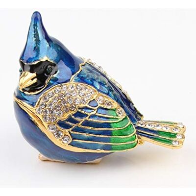 SEVENBEES Vogel Snuisterij Doos Metalen Geëmailleerde Dierlijke Beeldjes Verzamelbare Bruiloft Sieraden Ring Houder Organizer SEVENBEES Vogel Snuisterij Doos Metalen Geëmailleerde Dierlijke Beeldjes Verzamelbare Bruiloft Sieraden Ring Houder Organizer