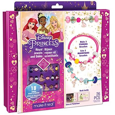 Make It Real Disney Princess Kralenset voor armbandjes maken inclusief bedels van de kleine zeemeermin, doornroosje en de prinses en de kikker Knutselen voor meisjes Make It Real Disney Princess Kralenset voor armbandjes maken inclusief bedels van de kleine zeemeermin, doornroosje en de prinses en de kikker Knutselen voor meisjes