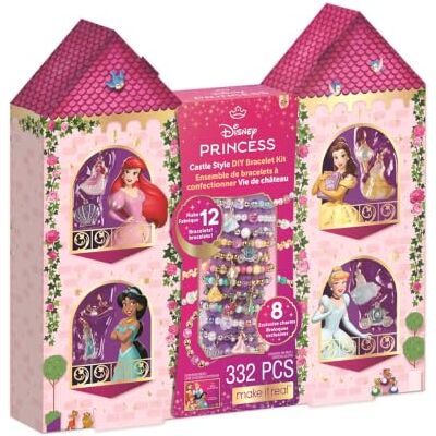 Make It Real 4227 Set van 12 armbanden, slot Disney-prinsessen, 332 stuks, speelgoedset voor het maken van armbanden, kralen- en bedelset voor het maken van sieraden, vanaf 8 jaar Make It Real 4227 Set van 12 armbanden, slot Disney-prinsessen, 332 stuks, speelgoedset voor het maken van armbanden, kralen- en bedelset voor het maken van sieraden, vanaf 8 jaar