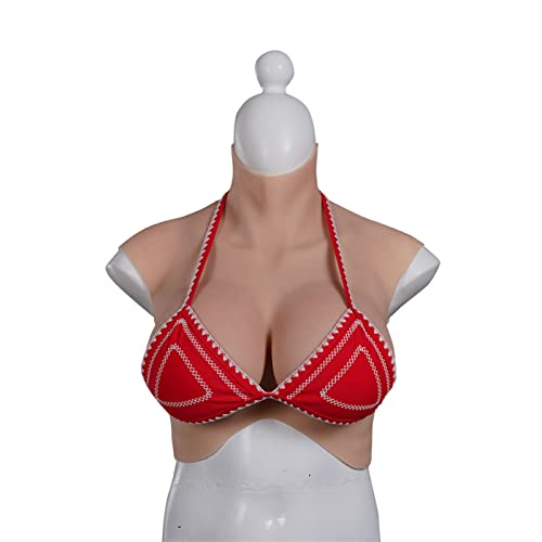 CQLXZ Siliconen Borst Siliconen Gevulde D Cup Realistische Borstimplantaten Prothese Borstprothesen Borstplaat Borst Siliconen voor Crossdressers Prothese Cosplay 1 Ivoor