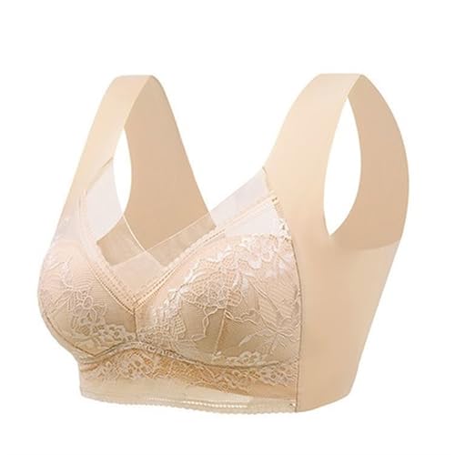 SVAASA Women's Bra， Naadloze verzonken beha for dames Push-up beha for dames Beha zonder stalen ring Beha Beha for dames (Size : 3L(60-70KG))