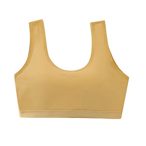 iOoppek Ademend beha-ondergoed voor vrouwen, push-up, mooie rug, sexy push-up-beha, mijn winkelmandje, geel, XXL
