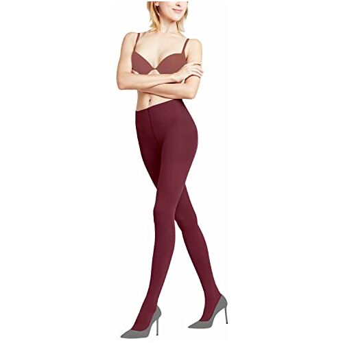 FALKE Dames Panty Pure Matt 50 DEN W TI Halfdoorzichtig eenkleurig 1 Stuk, Rood (Burnt Siena 8413), L