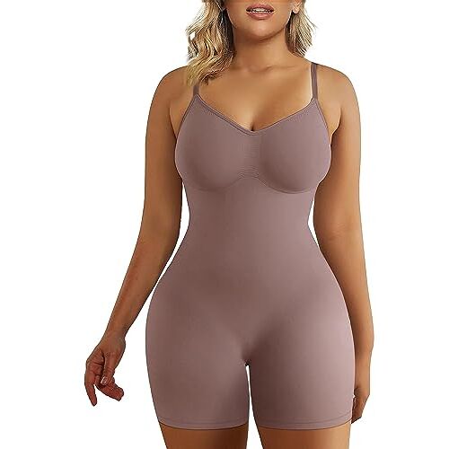 SHAPERX Afslankende Shapewear Bodysculpt Afslankende Shapewear-bodysuit voor dames, 4XL-5XL