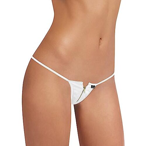 Sohimary 446 Dames String Tanga Thong Rits XS S M 32 34 36 38 Wit