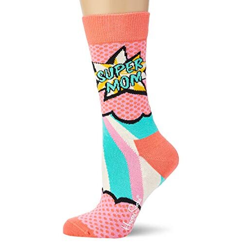 Happy Socks Super Mom Sock, Sokken Dames, Veelkleurig (Multi kleuren 400), 71-75 EU