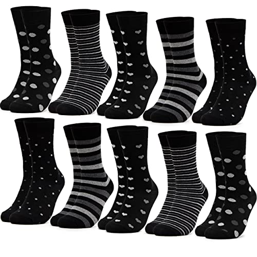 Occulto dames sokken pak van 10 (model: Rita) Zwart 39-42