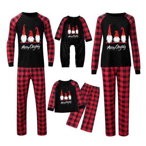 Generic BBring Ouders Kind Mannen Papa Kleding Ouders Kind Warme Kerst Pakken Plaid Print Thuis Kleding Papa Pakken Kerstpyjama Dames Pyjama Kerstmis Familie Pyjama Kerstmis Familie Pyjama Kerstmis Familie,