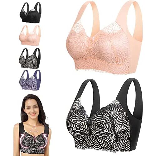 DUHANXI PrettyHealth Lymfvity Ontgifting en Shaping & Krachtige Lifting BH, Shaping & Krachtige Lifting Bra voor Vrouwen (D(2 stuks)