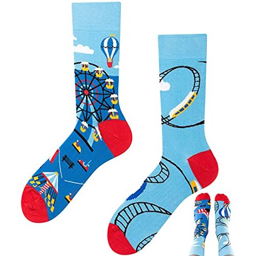 TODO Colours Grappig achtbaanmotief sokken voor heren en dames