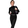 HEXEH Cotton Lounge Set,2023 New Cotton Lounge Set, Cotton Jersey Lounge Set, Women’s Lounge Sweatsuits Set (L,Black Long Sleeves)