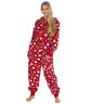 ONEZEE Volwassenen Fleece Feestelijke Kerst Onesie, Rood, S/M