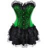 CABULE Korsetjurk Plus Size Gothic Tutu Korset Outfit Club Outfit Party Sexy Outfit-Groen-M