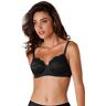 Lovable Damesbeha Reggiseno Ferretto in Pizzo Exuberance, zwart (004-nero), 90E