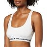 KARL LAGERFELD Dames Sportbeha Met Karl-Logo, Wit, M