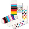 Happy Socks 3 paar Pride Socks Gift Box, Kleurrijke, LGBTQ Rainbow Flag, Gay Parade, Unisex, maat 41-46