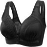 NELLN Mysecrettop Front-Sluiting BH Frontsluiting Acutefebruary Bra Februari Bra Front Sluiting BH voor Senioren Front Sluiting, Zwart, 38/85BC