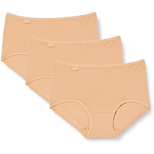 Sloggi Dames 24/7 Cotton Midi C3P Slip, Brush, 42 Sloggi Dames 24/7 Cotton Midi C3P Slip, Brush, 42