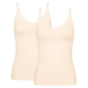 Sloggi Onderhemd voor dames (verpakking van 2 stuks), Fresh Powder, XS Sloggi Onderhemd voor dames (verpakking van 2 stuks), Fresh Powder, XS