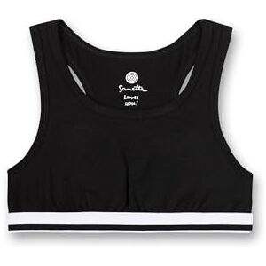 Sanetta Meisjesbustier Zwart Comfortabele en aangename bustier voor meisjes van een katoenmix. Ondergoed voor meisjes, Super zwart., 152 Sanetta Meisjesbustier Zwart Comfortabele en aangename bustier voor meisjes van een katoenmix. Ondergoed voor meisjes, Super zwart., 152