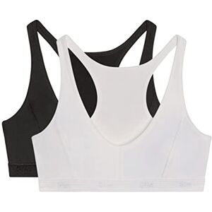 DIM Sportbeha voor meisjes, micro-beha, 2 stuks, Zwart/Wit, 10 Jaar DIM Sportbeha voor meisjes, micro-beha, 2 stuks, Zwart/Wit, 10 Jaar