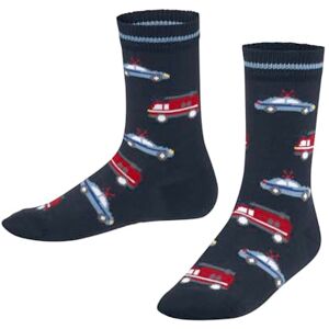 FALKE Uniseks-kind Sokken Police and Fire Cars K So katoen gedessineerd 1 paar, Blauw Space Blue 6116, 27-30 FALKE Uniseks-kind Sokken Police and Fire Cars K So katoen gedessineerd 1 paar, Blauw Space Blue 6116, 27-30