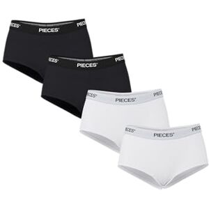 PIECES Logo Solid Panties 4 Units L PIECES Logo Solid Panties 4 Units L