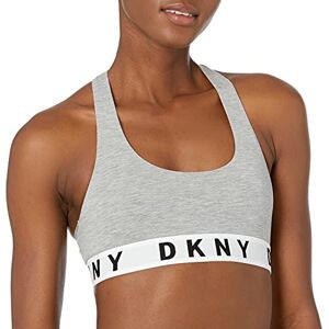 DKNY Cozy Boyfriend Racerback bralette beha voor dames, Heather Gray/White/Black, S DKNY Cozy Boyfriend Racerback bralette beha voor dames, Heather Gray/White/Black, S
