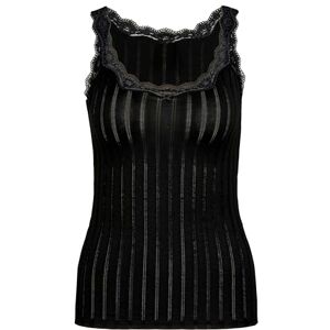 CALIDA Etude Toujours Tanktop voor dames, met Swiss+Cotton keurmerk, elegante krijtstreep look en delicate kant op de hals CALIDA Etude Toujours Tanktop voor dames, met Swiss+Cotton keurmerk, elegante krijtstreep look en delicate kant op de hals